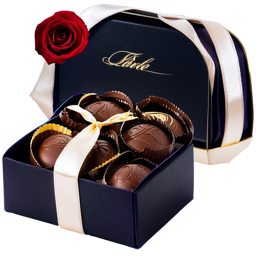 Chocolate Box For Wedding Favor Png 06212024 PNG