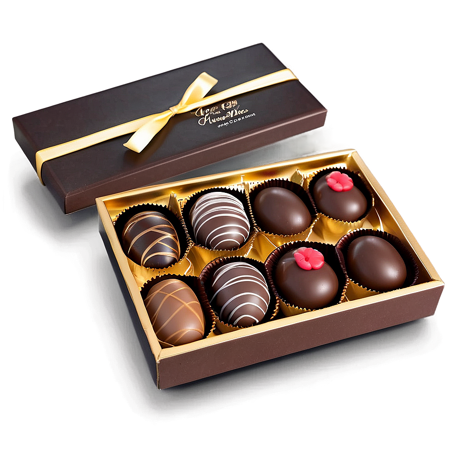 Chocolate Box With Personal Message Png Grr84 PNG