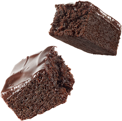 Chocolate Brownies Frostedand Plain PNG