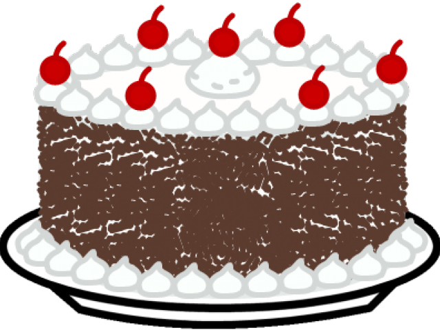 Chocolate Cake With Cherries Logo PNG
