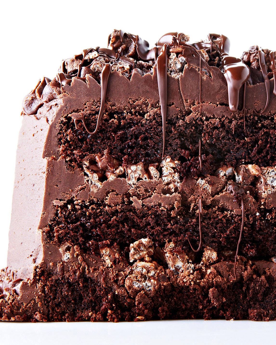 Chocolate Cake With Rice Krispie Crunch Wallpaper