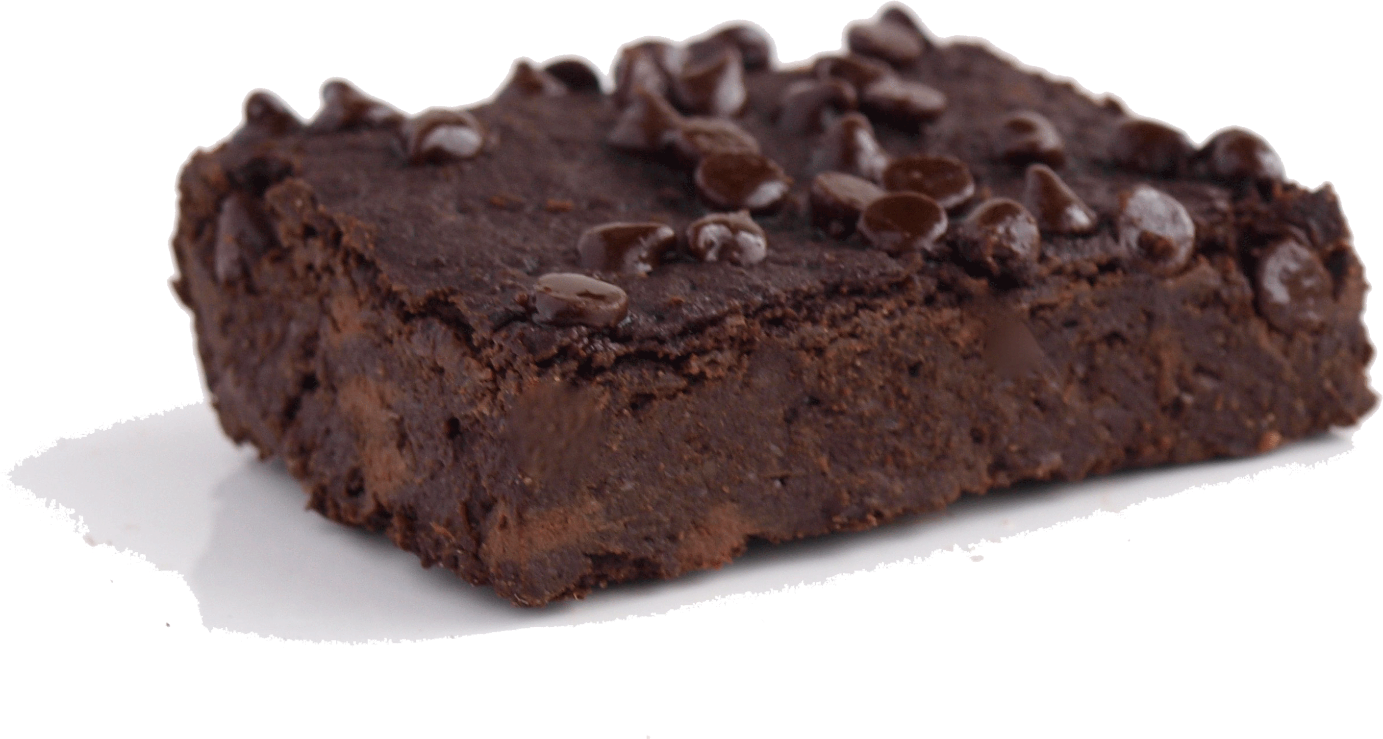 Chocolate Chip Brownie Closeup PNG