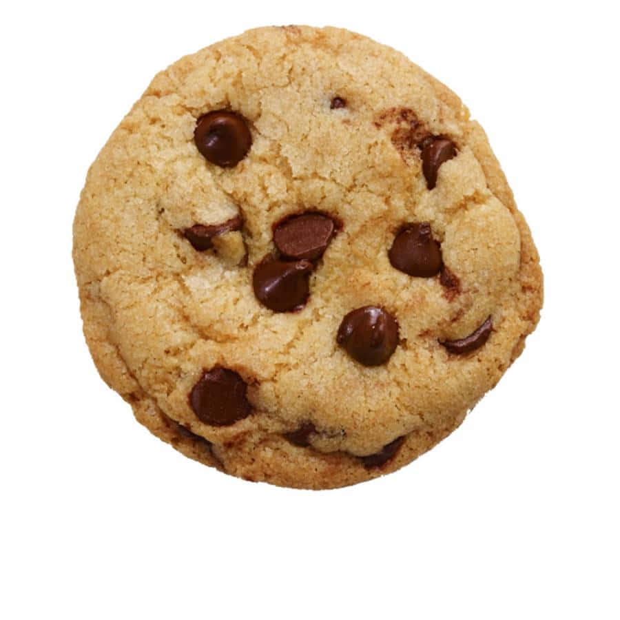 Chocolate Chip Cookie Top View Wallpaper