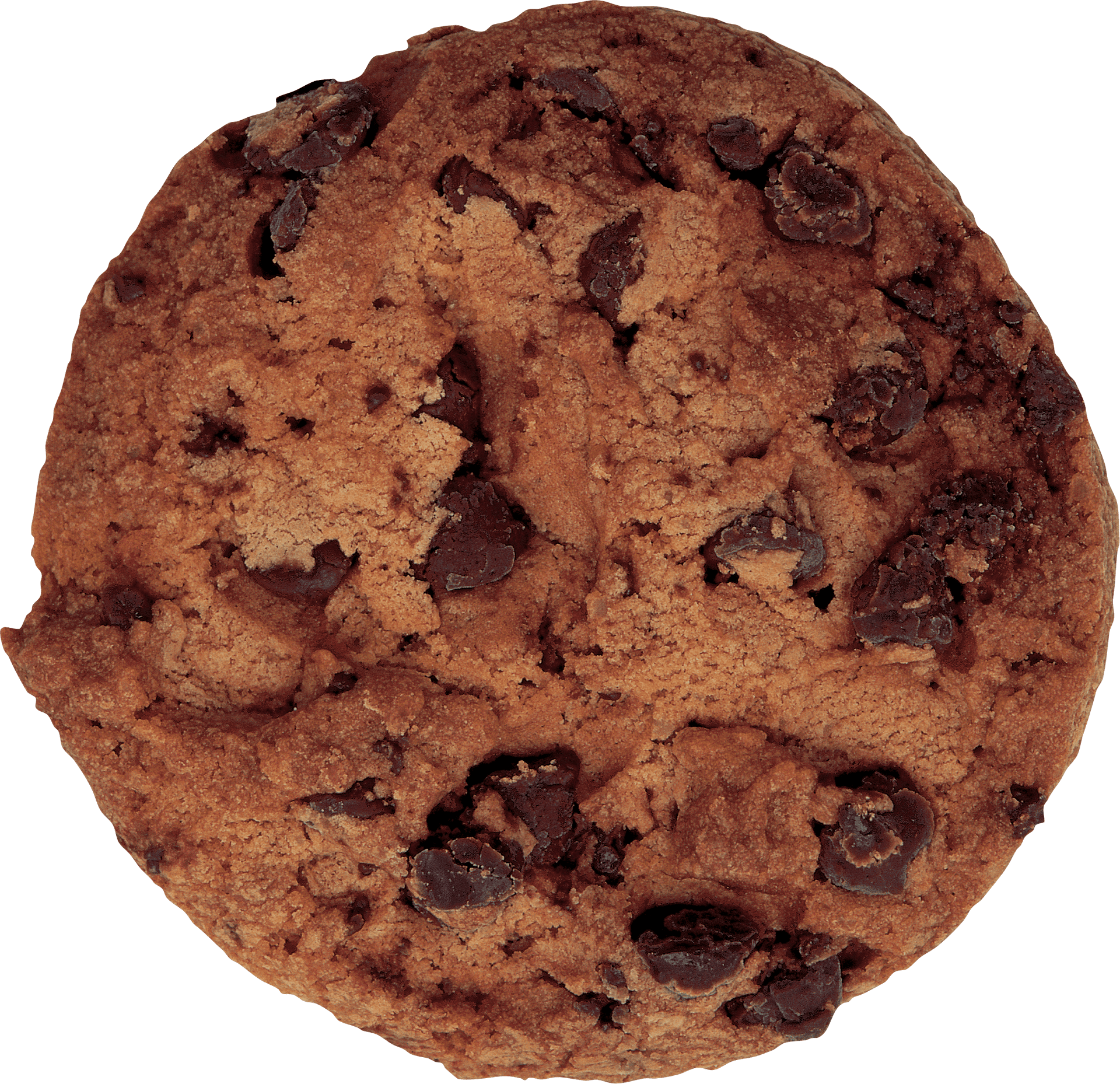 Chocolate Chip Cookie Top View.png PNG