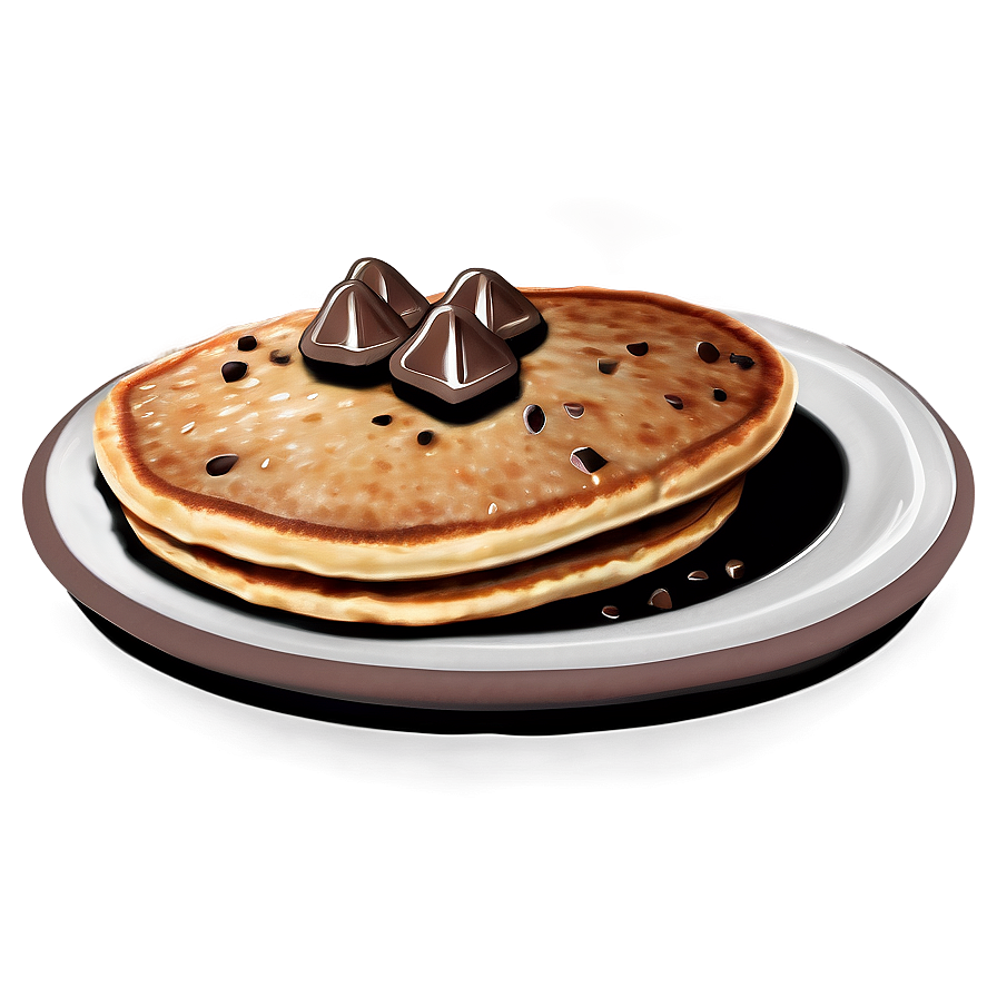 Download Chocolate Chip Pancakes Png Twf42 | Wallpapers.com