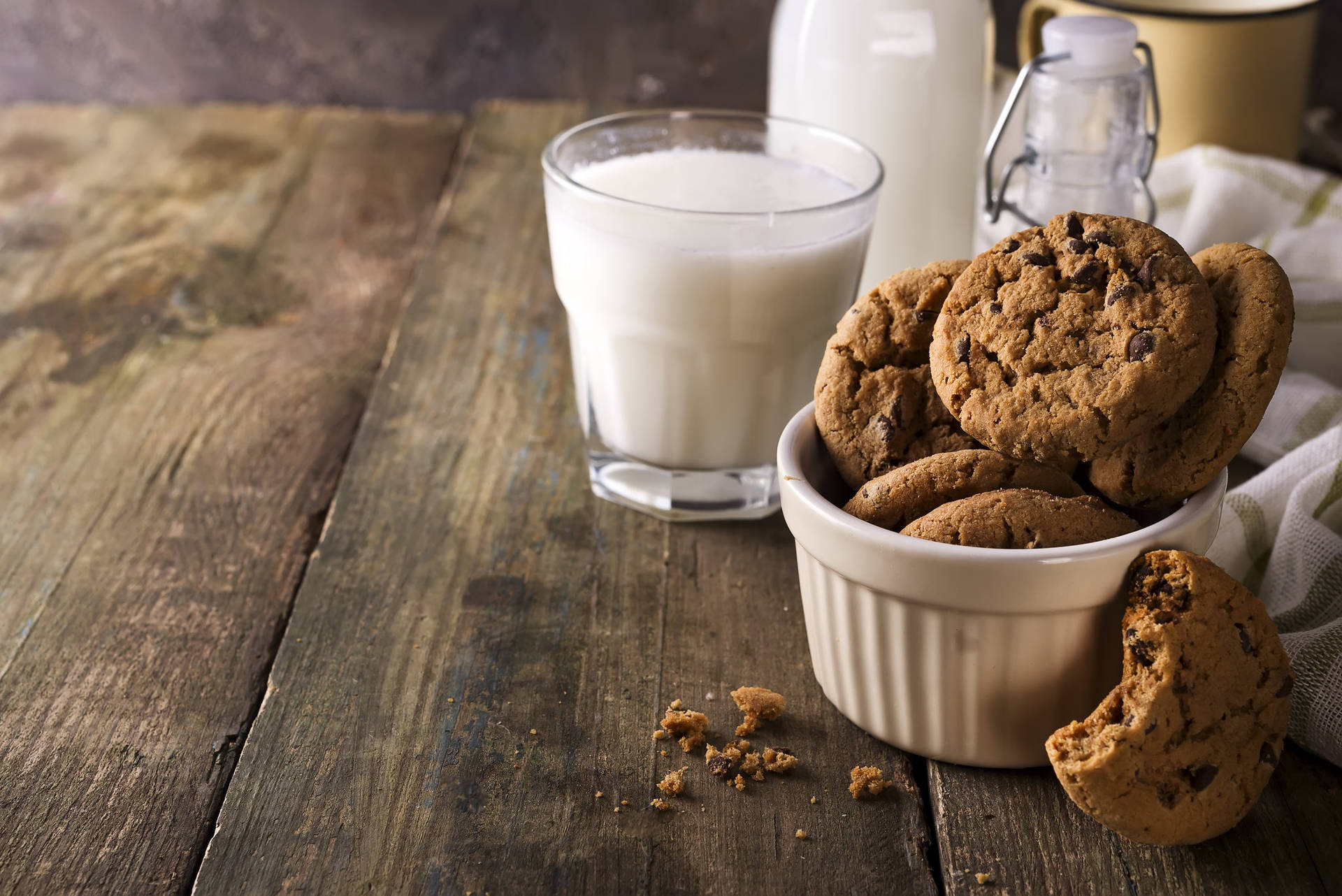 Chocolate Cookies And Milk