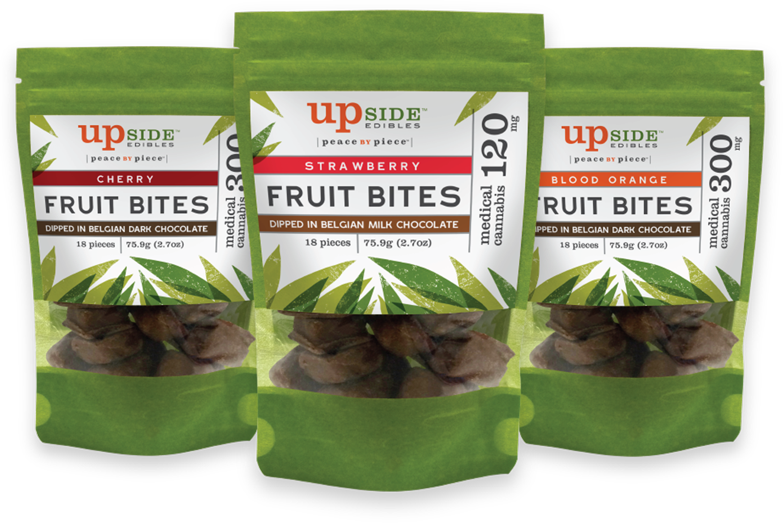 Chocolate Covered Fruit Bites Packaging PNG