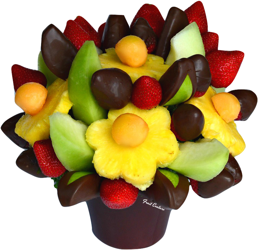 Chocolate Covered Fruit Bouquet PNG