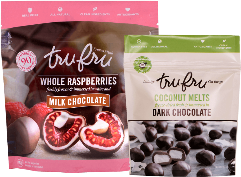 Chocolate Covered Fruit Packages Tru Fru PNG