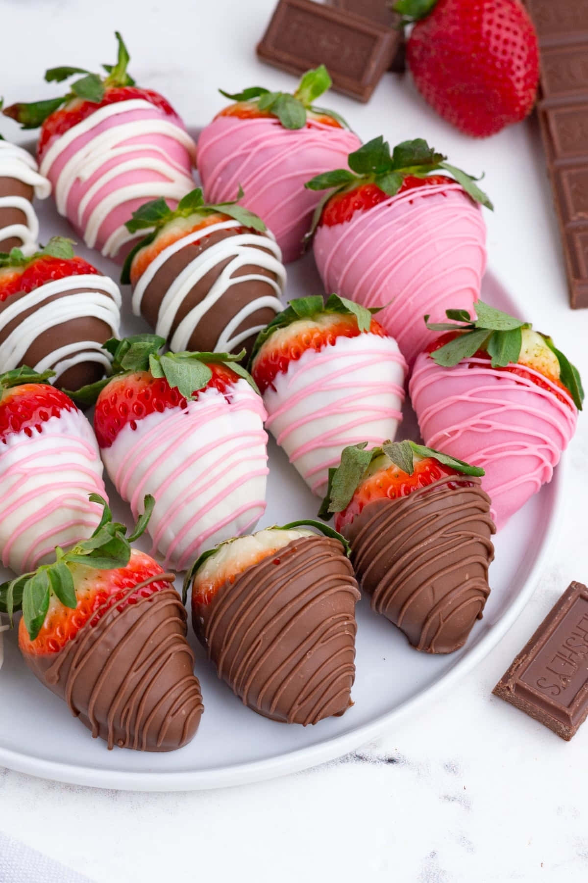 Chocolate Covered Strawberries Delicious Treats.jpg Wallpaper