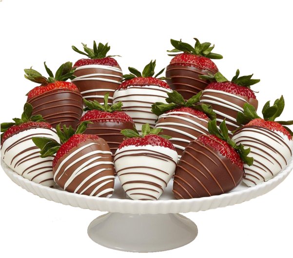 Download Chocolate Covered Strawberrieson Stand | Wallpapers.com