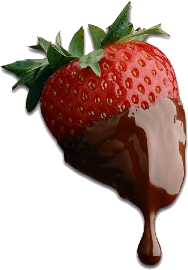 Chocolate Covered Strawberry Dripping PNG