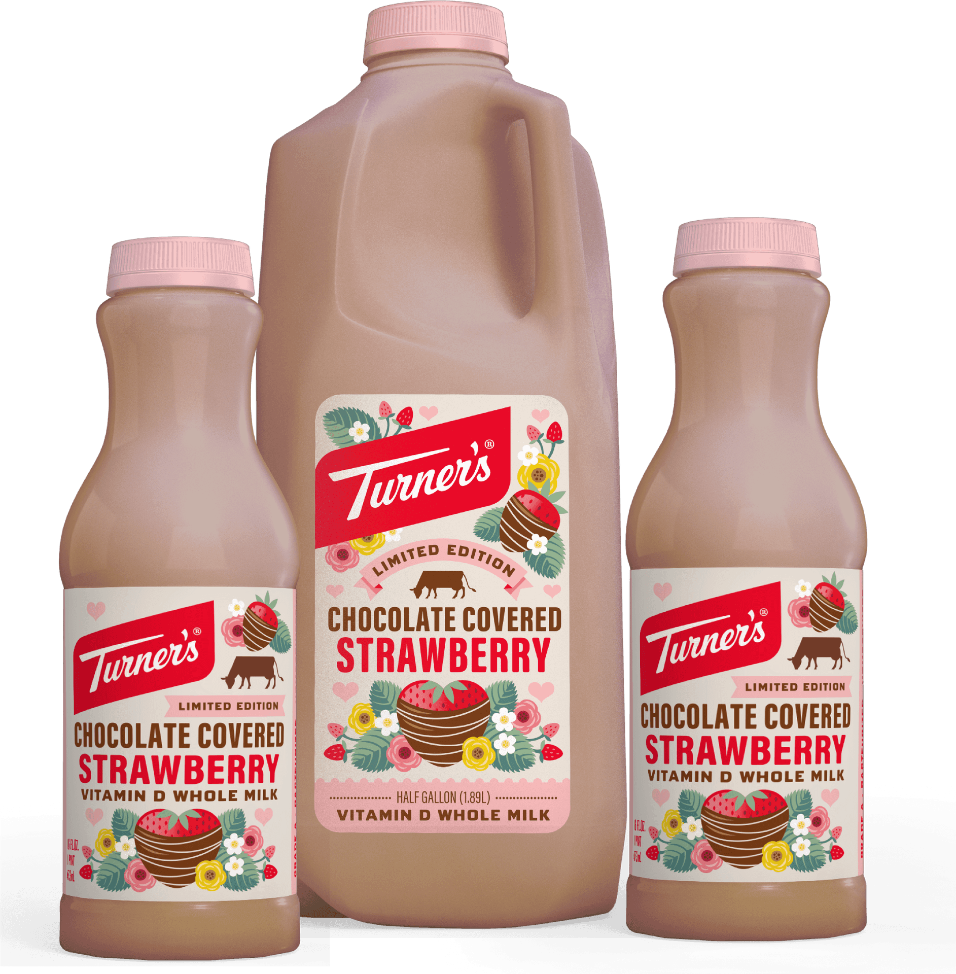 Chocolate Covered Strawberry Milk Turners Limited Edition PNG