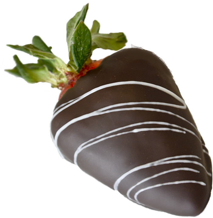 Chocolate Covered Strawberrywith Drizzle PNG
