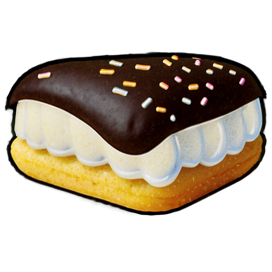 Chocolate Covered Twinkiewith Sprinkles.png PNG