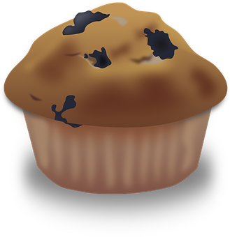 Chocolate Cupcake Illustration PNG