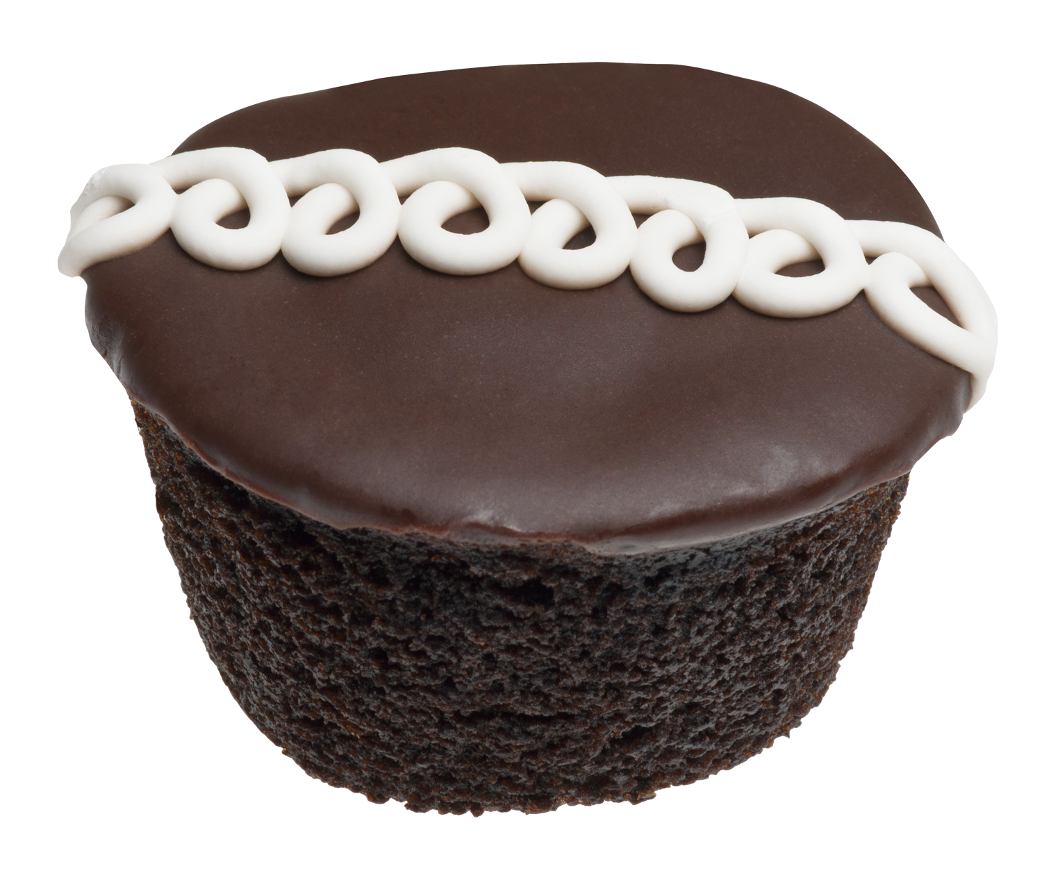 Chocolate Cupcakewith Ganache Frosting PNG