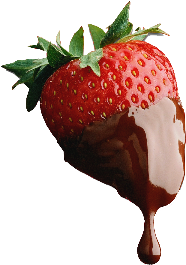 Chocolate Dripping Strawberry.png PNG