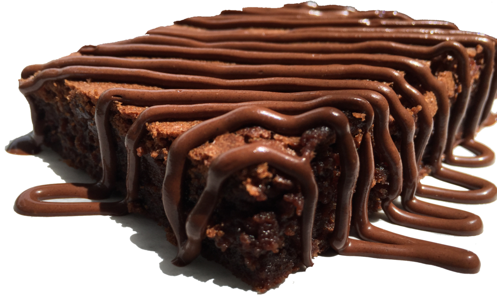Chocolate Drizzled Brownies PNG