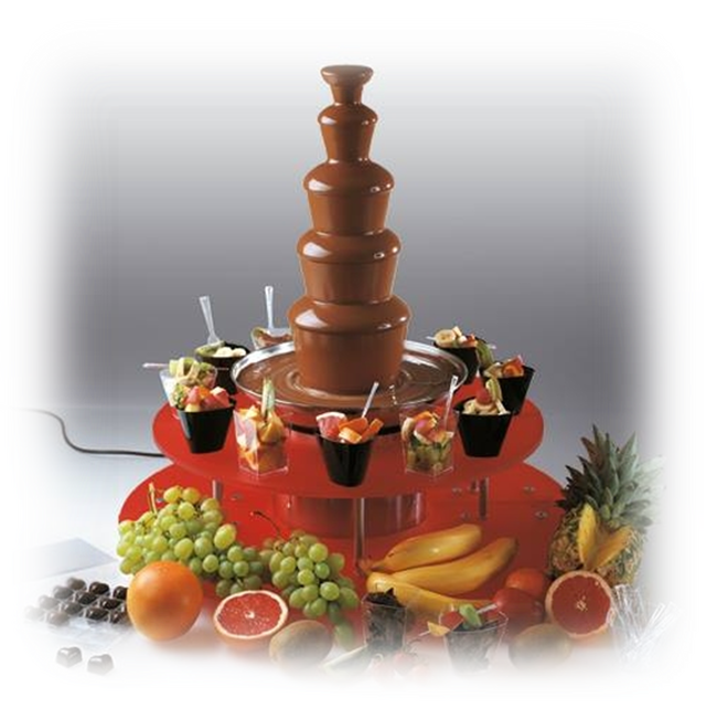 Chocolate Fountain Fruit Display PNG