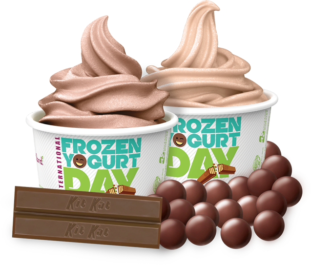 Chocolate Frozen Yogurt Celebration PNG