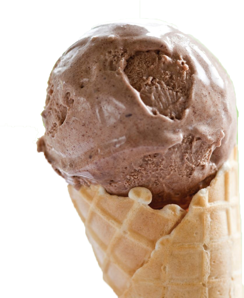 Chocolate Ice Cream Cone PNG