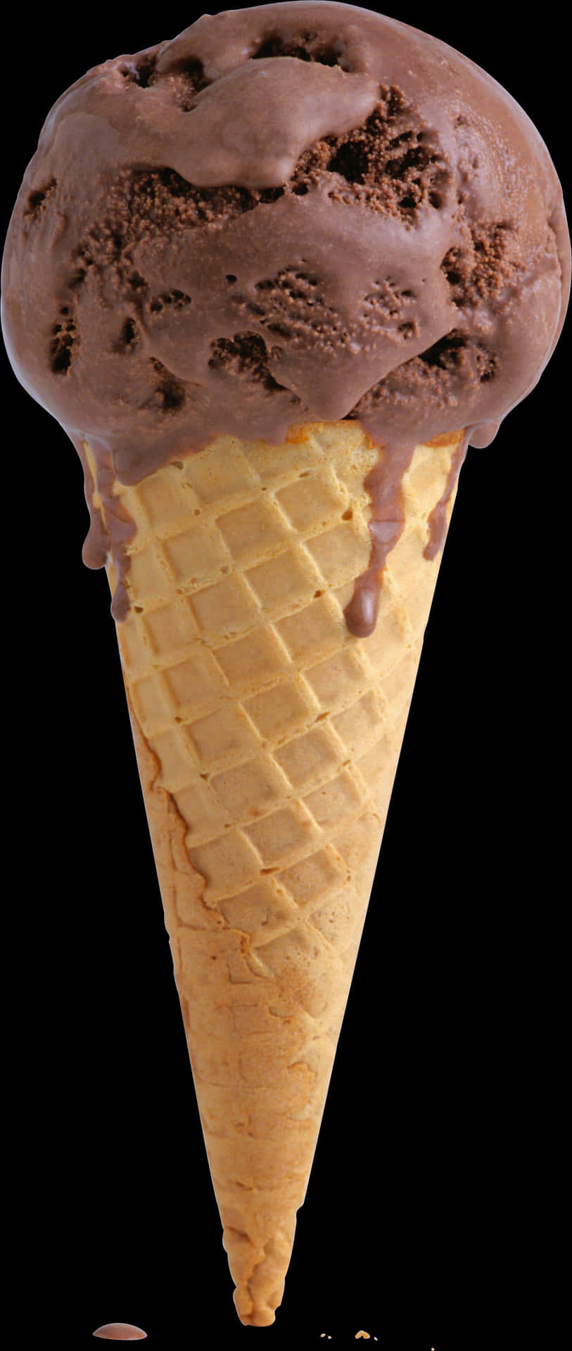 Chocolate Ice Cream Cone PNG