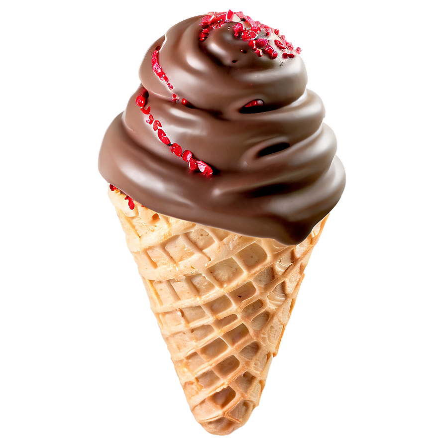 Download Chocolate Ice Cream Cone Png 87 | Wallpapers.com