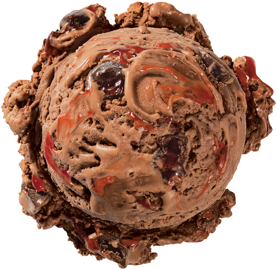 Chocolate Ice Cream Scoop PNG