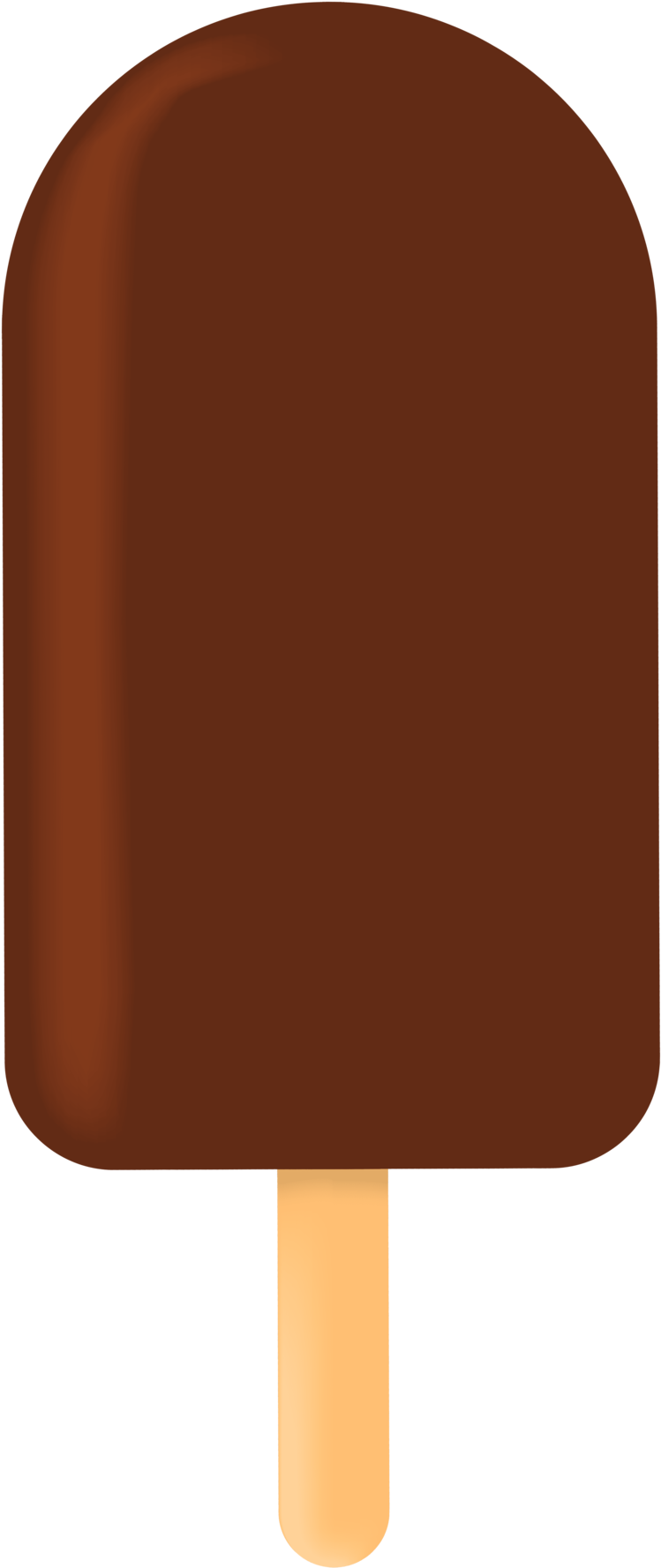 Chocolate Kulfi Popsicle Illustration PNG