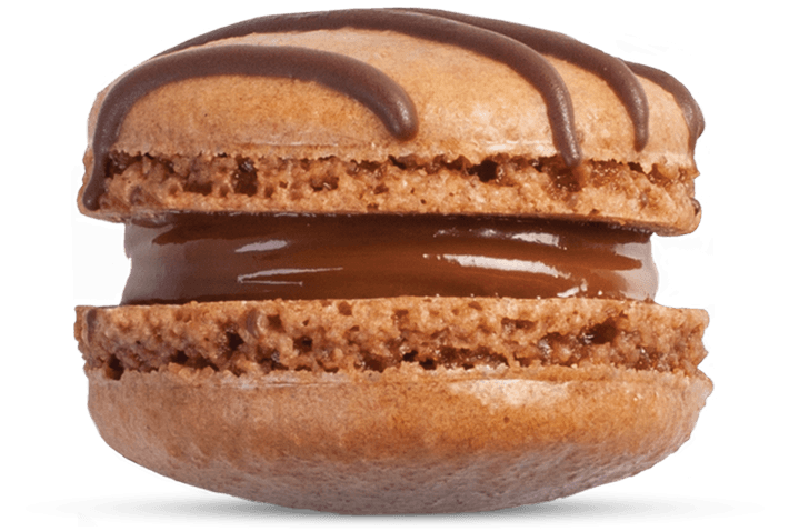 Chocolate Macaronwith Ganache Filling PNG