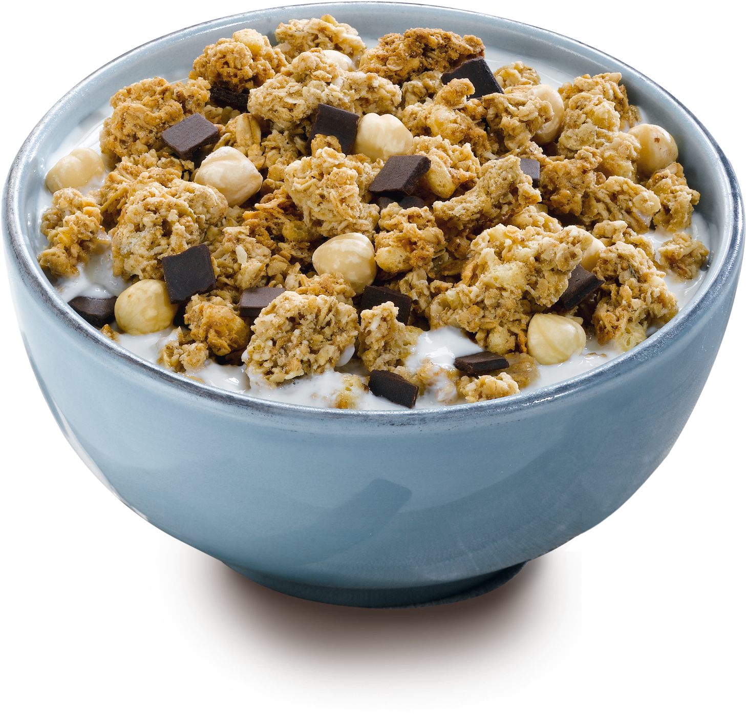 Chocolate Nut Granola Cereal Bowl PNG