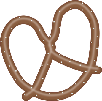 Chocolate Pretzel Illustration PNG