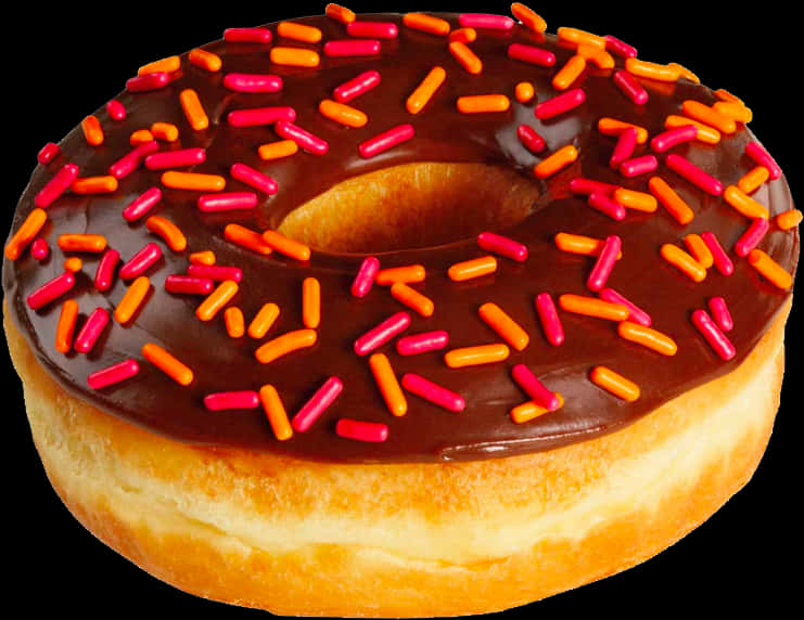 Chocolate Sprinkled Donut.png PNG