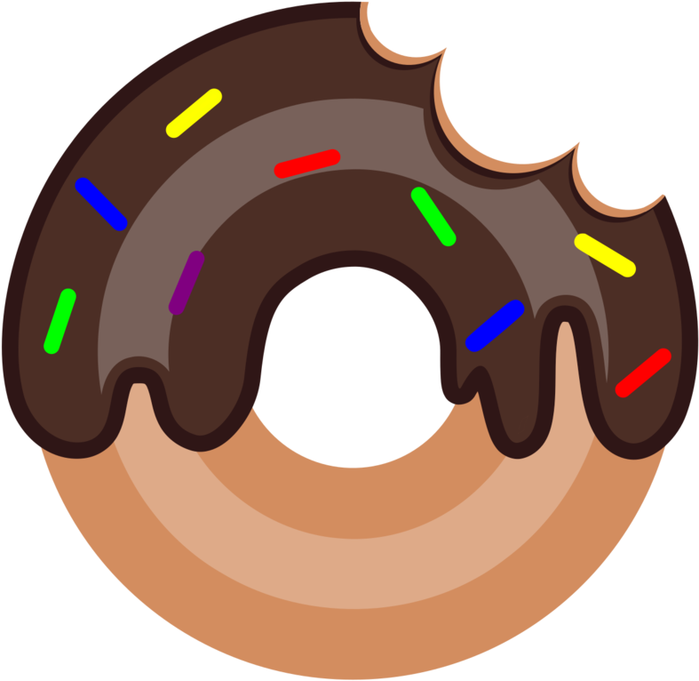 Chocolate Sprinkled Doughnut Illustration.png PNG