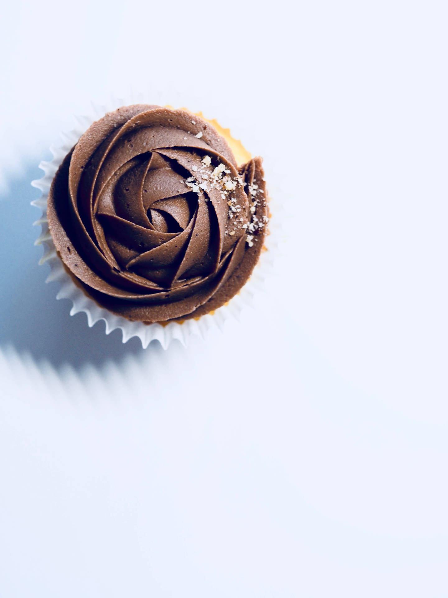 Decadent Chocolate Swirl Cupcake Wallpaper
