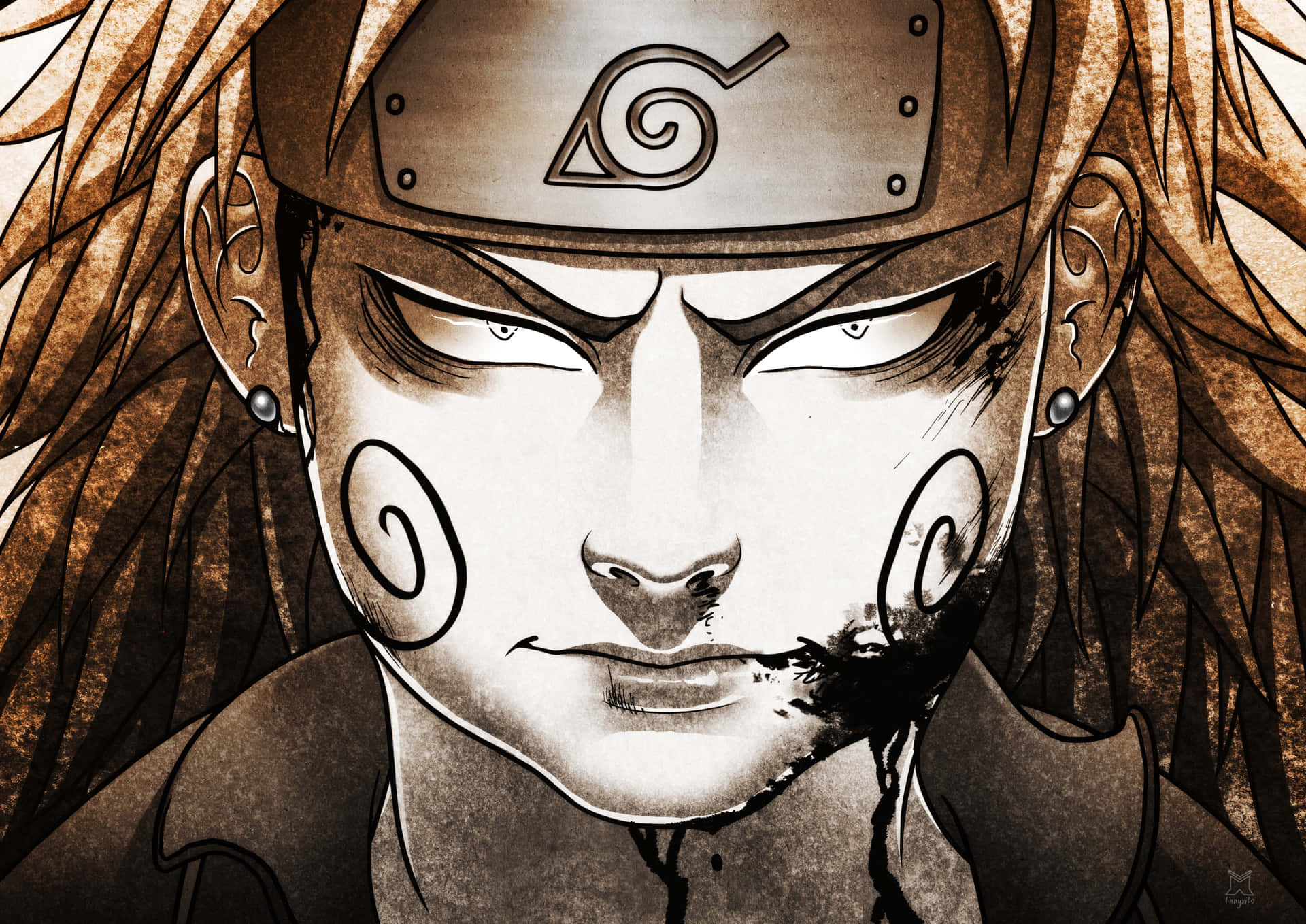 Fearless Warrior: Choji Kokuyu Wallpaper