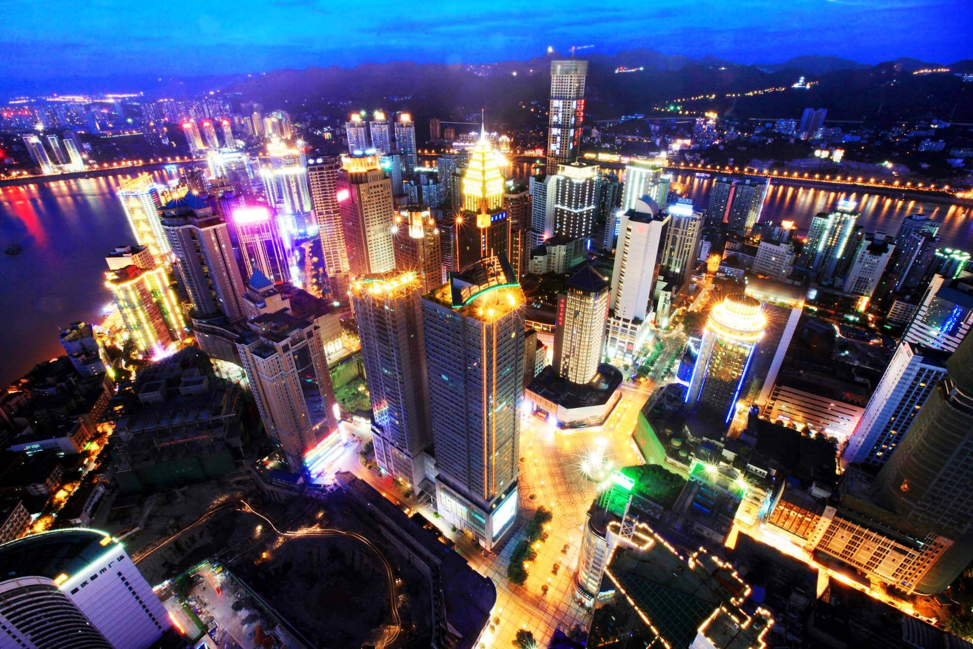 Chongqing China City Lights