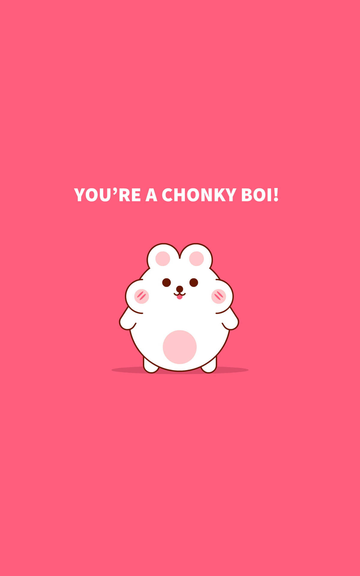 Chonky Hamster Meme Vector Wallpaper