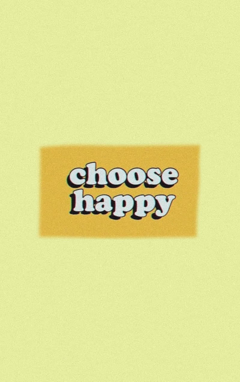 Choose Happy Motivational Quote Wallpaper