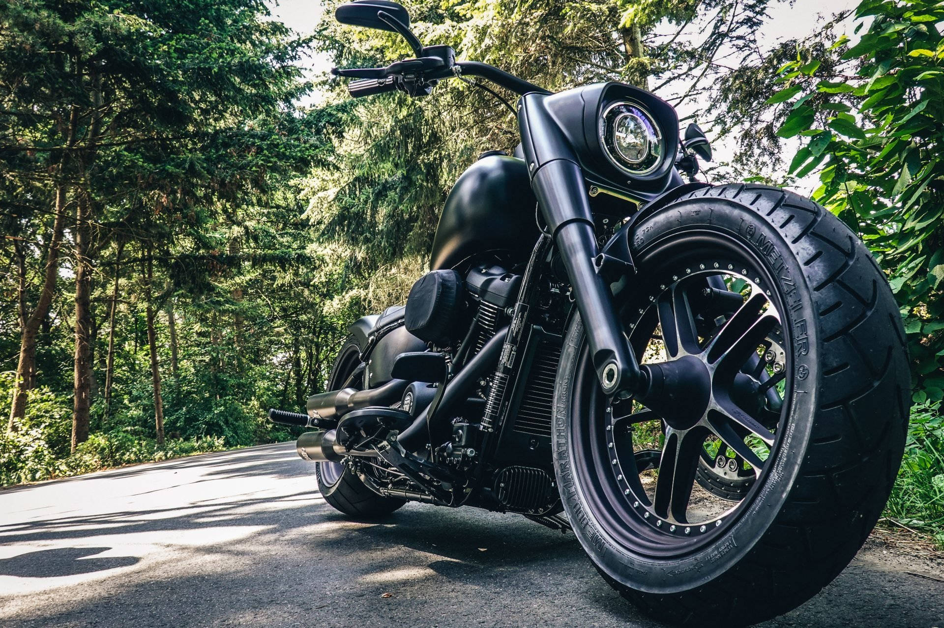 Motochopper Logotipo Harley Davidson Fondo de pantalla