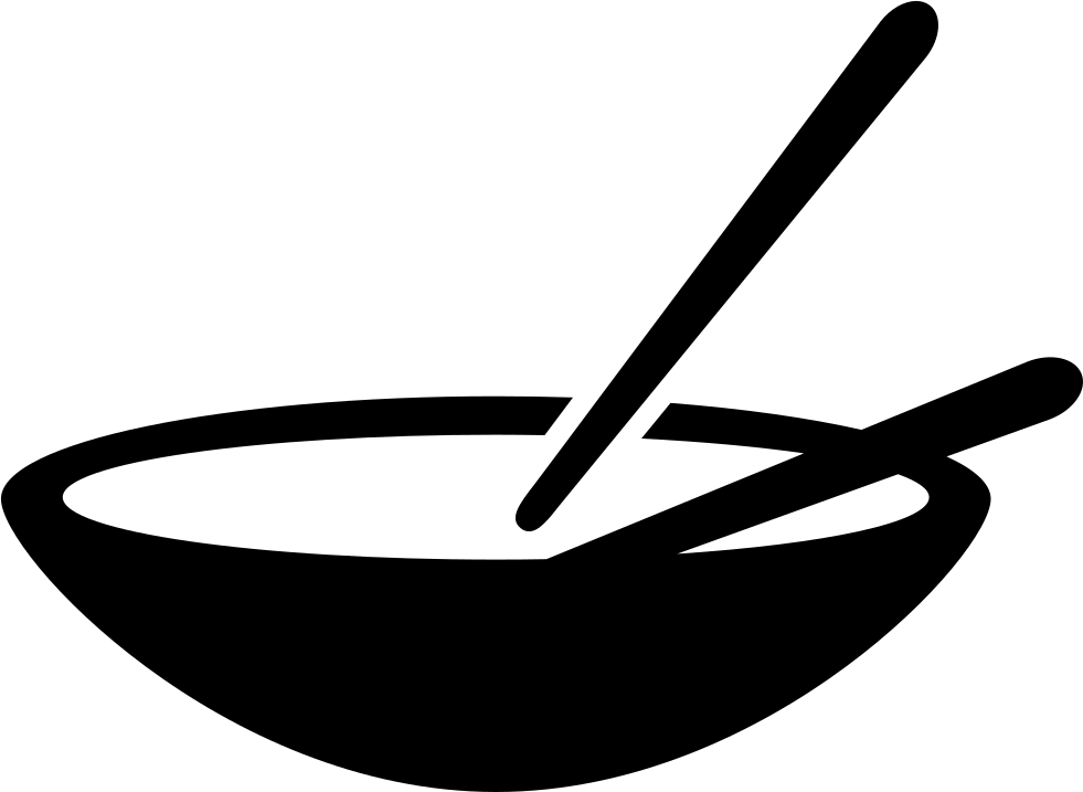 Chopsticksin Bowl Graphic PNG