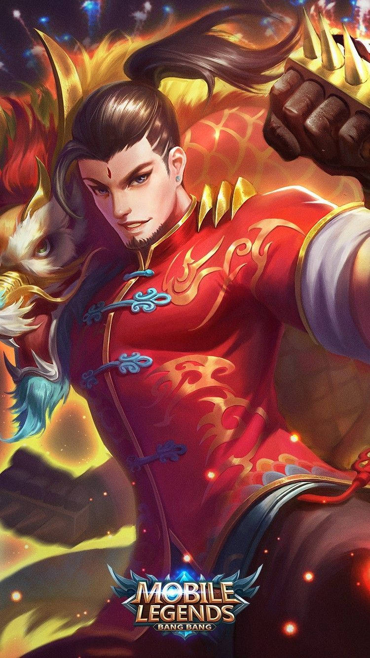 Chou Mobile Legends With His Dragon Wallpaper
