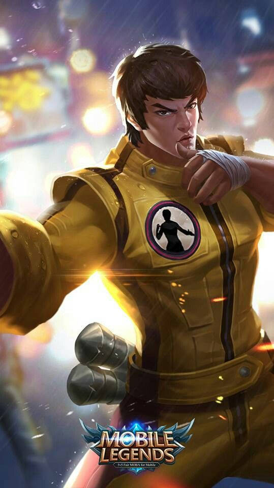 Chou Mobile Legends Yellow Outfit Wallpaper