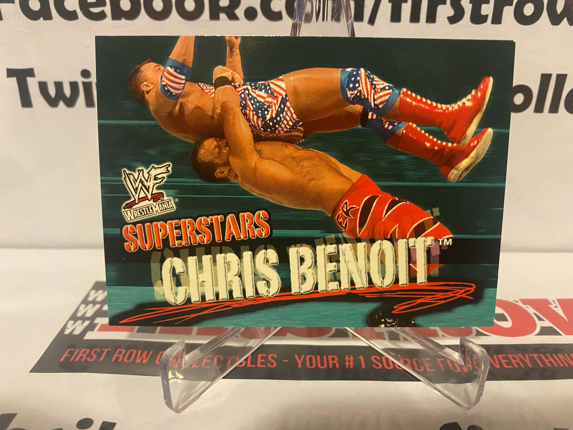 WWE Legend Chris Benoit With His Memorabilia Wallpaper
