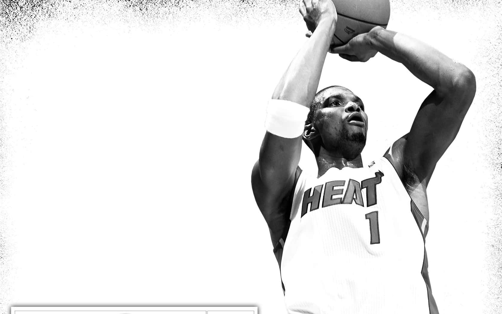 Chris Bosh Miami Heat Nei Playoff Del 2011. Sfondo