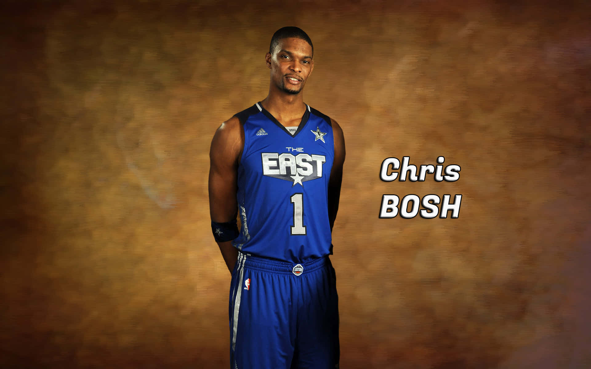 Chris Bosh The East Brown Background Wallpaper