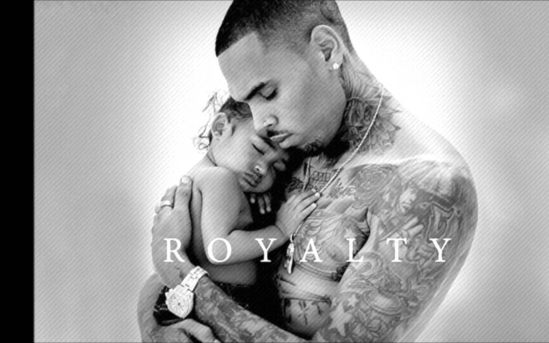 Chris Brown And Royalty Brown Background