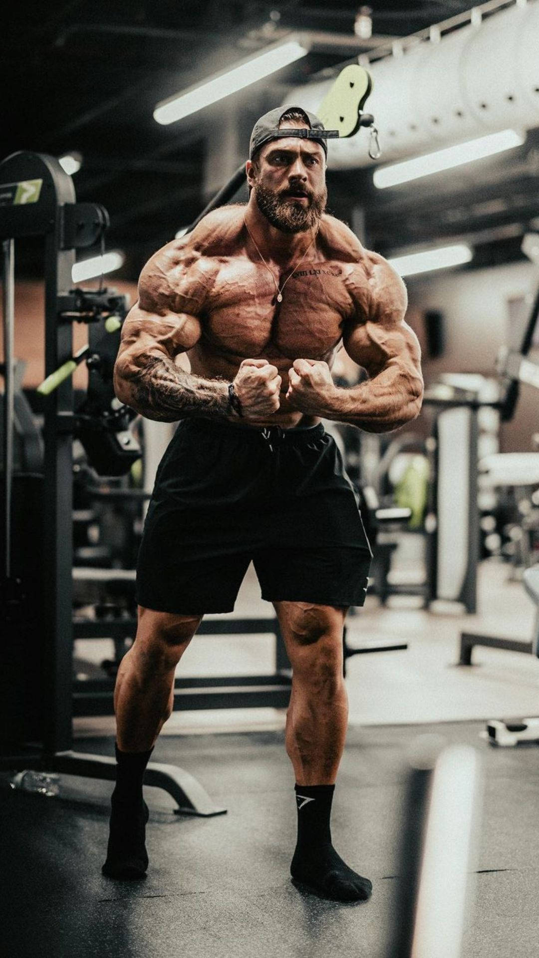 Chris Bumstead Most Muscular Pose Wallpaper