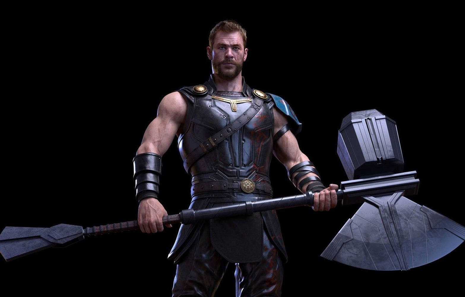 Chris Hemsworth As Thor Stormbreaker Wallpaper